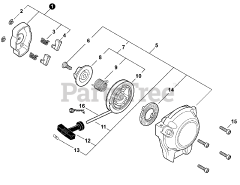 Echo GT-225 - Echo String Trimmer (SN: S96711001001 - S96711999999) Starter