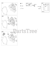 Briggs & Stratton 12D312-0507-E8 - Briggs & Stratton Horizontal Engine Crankcase Cover
