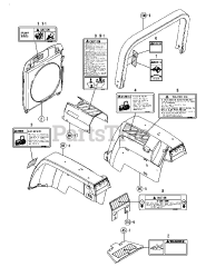 Cub Cadet Yanmar Ex3200 (54ACC4MN727) - Cub Cadet Yanmar Ex Series Compact Tractor Labels (Safety)