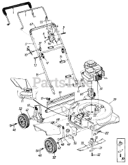 Lawn Chief 11A-072A022 - Lawn Chief Walk-Behind Mower (2000) (Cotter & Company) General Assembly