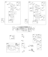Briggs & Stratton 122L07-0156-F1 - Briggs & Stratton Vertical Engine Carburetor, Fuel Supply