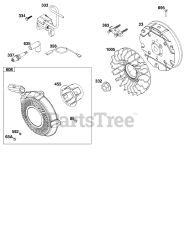Briggs & Stratton 150202-0201-H8 - Briggs & Stratton Horizontal Engine Flywheel, Ignition, and Starter Group