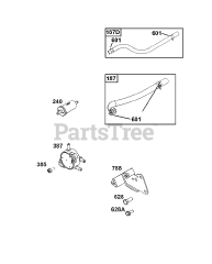 Briggs & Stratton 386447-0475-G1 - Briggs & Stratton Horizontal Engine Fuel Supply Group