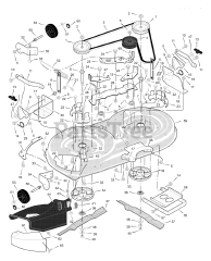 Scotts 42572x31A - Scotts 42" Lawn Tractor (2000) Mower Housing