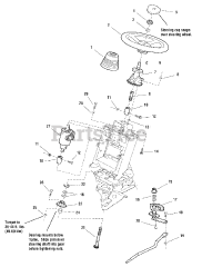 Simplicity 1693975 - Simplicity Prestige 54" Garden Tractor, 23hp Steering Group - Power Steering with Tilt S/N 1999 &amp; Below