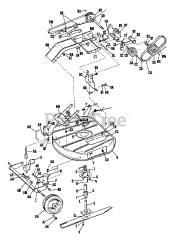 Simplicity 990268 - Simplicity 24" Mower Deck Mower Group (3613I01)