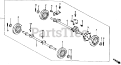 Honda EM2200 A (GE200) - Honda Generator, Made in Japan (SN: GE200-1000001 - GE200-9999999) WHEEL