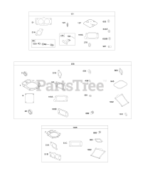 Briggs & Stratton 613777-0110-E1 - Briggs & Stratton Vertical Engine Carburetor Overhaul Kit, Engine/Valve Gasket Sets
