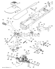 Jonsered LT 2217 A (960410113-05) - Jonsered Lawn Tractor (2012-08) DRIVE