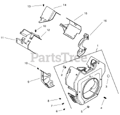 Toro 73471 (518 xi) - Toro Garden Tractor (SN: 000000001 - 000999999) (2000) Group 6-Blower Housing Baffles (model 73471 Only)