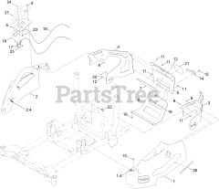 Toro 76608 - Toro 60" Titan MAX Zero-Turn Mower (SN: 400000000 - 417419999) Styling Assembly