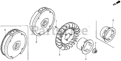 Honda HS621 AS/D (SZAN) - Honda 21" Snow Blower, Made in Japan (SN: SZAN-1130001 - SZAN-1130378) FLYWHEEL