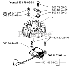 Husqvarna 225 H 75 - Husqvarna Hedge Trimmer (1998-01) Ignition/Flywheel