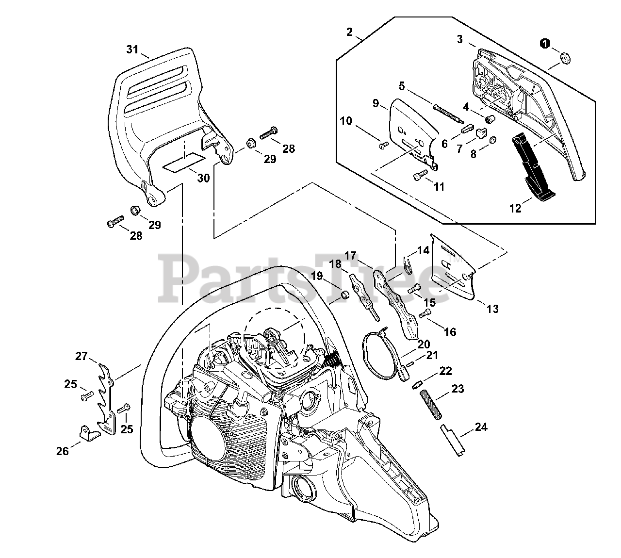 Echo CS590 Echo Chainsaw (SN C36626001001 C36626999999) Chain