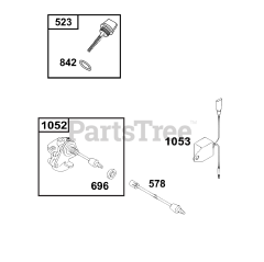 Briggs & Stratton 245437-0802-E1 - Briggs & Stratton Horizontal Engine Lubrication Group