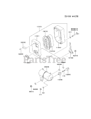 Kawasaki FE120D-FS02 - Kawasaki Engine AIR-FILTER/MUFFLER