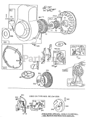 Briggs & Stratton 112232-0644-01 - Briggs & Stratton Horizontal Engine Blower Hsgs,Rewind,Flywheel