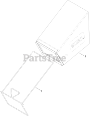 Toro 20797 - Toro 53cm Super Recycler Walk-Behind Mower (SN: 313000001 - 313999999) (2013) Bag Assembly
