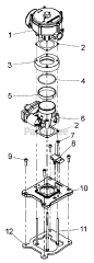 Briggs & Stratton 076161-02 - Briggs & Stratton 60kW Liquid Cooled Home Standby Generator Engine Service Parts - 5.7L - Mixer, Throttle &amp; Map Sensor (315092)