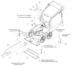 Bear Cat WV 190 S - Bear Cat Walk-Behind Vacuum, 190cc Briggs & Stratton (SN: H07102 & Above) Vacuum Hose Kit (Optional)