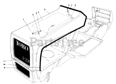 Toro 57305 - Toro 32" Lawn Tractor (SN: 008000001 - 008999999) (1978)