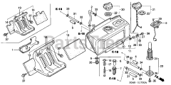 Honda GD320 QAAE (GPB) - Honda Engine, Made in Japan (SN: GPB-1000001 - GPB-1008896) FUEL TANK (1)