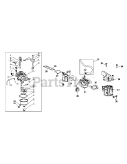MTD 270-JU - MTD Engine 270-JU Carburetor
