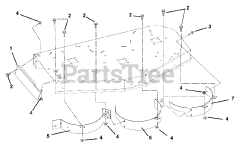 Ariens 915318 (1744) - Ariens Zoom 44" Zero-Turn Mower, 15hp Kawasaki (SN: 025000 & Above) Baffles And Chute