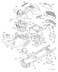 Jonsered LT 2217 A (960410113-05) - Jonsered Lawn Tractor (2012-08) CHASSIS ENCLOSURES