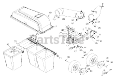 MTD OEM-190-083 - MTD Triple Bagger Assembly (2001)