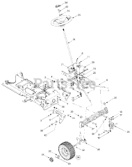 Huskee 14AR808K131 - Huskee Garden Tractor (2003) (Tractor Supply) Axle, Steering