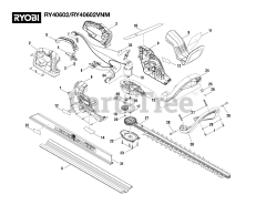 Ryobi RY 40602 (107273001) - Ryobi 40V Hedge Trimmer, Rev 08 (2022-06)
