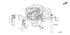 Honda BF175 AK1 XA (BAJJ) - Honda Marine Engine, Made in Japan (SN: BAJJ-1300001 - BAJJ-9999999) OIL PAN