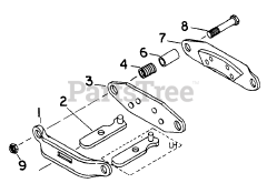 Cub Cadet 1604 (143-580-100) - Cub Cadet Garden Tractor Caliper Brake Assembly-582-SN 720000 Thru 735124 A