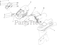 Toro 74923 TE (6000) - Toro 132cm Z Master Zero-Turn Mower, Side-Discharge Deck (SN: 290000001 - 290999999) (2009) Fender, Console and Control Assembly