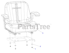 Cub Cadet RZT-SX 42 EFI (17AWCBYS010) - Cub Cadet 42" RZT Zero-Turn Mower, Fab Deck, EFI (2020) Seat
