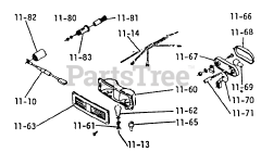 Toro 1-0465 - Toro Lawn Tractor, 12hp (1973) Parts List For 11.060 Lights Cigar Lighter (plate 11.2)