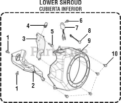PowerStroke PS 903500 A - PowerStroke 3500 Watt Generator General Assembly - Lower Shroud