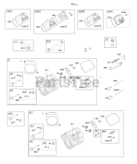 Briggs & Stratton 386447-0122-E2 - Briggs & Stratton Horizontal Engine Cylinder Heads, Rocker Covers