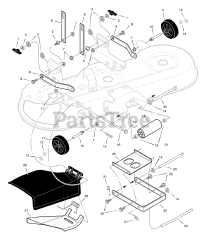 Murray 46107x92A - Murray 46" Garden Tractor (2000) Mower Housing Suspension