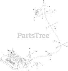 Exmark 135-5271 - Exmark Hand Operator Control Discharge Kit (SN: 411294212 - 413950473) (Rev A) (2022)