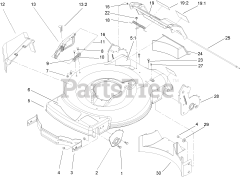 Toro 20013 - Toro 22" Recycler Walk-Behind Mower (SN: 230000001 - 230999999) (2003) Housing Assembly