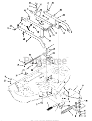 Toro 05-42RY01 - Toro 42" Rear-Discharge Mower Deck (1990) Rear Discharge Mower 42 In (107 Cm) Vehicle Identification Number 05-42ry01
