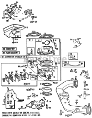 Briggs & Stratton 402707-0109-01 - Briggs & Stratton Vertical Engine Carburetor Assembly,Manifold