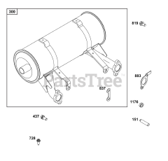 Briggs & Stratton 386447-3323-B5 - Briggs & Stratton Horizontal Engine