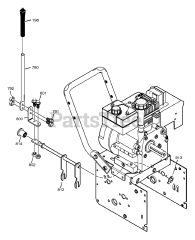 Scotts 622518x31C - Scotts 22" Snow Thrower (2001) Shift Yoke