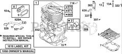Briggs & Stratton 137202-1114-E2 - Briggs & Stratton Horizontal Engine Cylinder Group