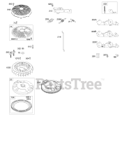 Briggs & Stratton 401577-0724-E1 - Briggs & Stratton Vertical Engine Flywheel, Controls