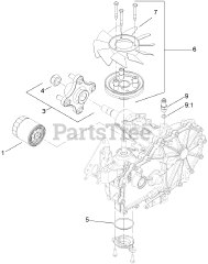 Toro 74409 (Z 340) - Toro 40" Z Master Zero-Turn Mower, Side-Discharge Deck (SN: 270000001 - 270000700) (2007) RH Transmission Assembly No. 109-2240