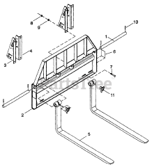 Cub Cadet 477 (590-477-100) - Cub Cadet Pallet Fork Model 477 Pallet Fork